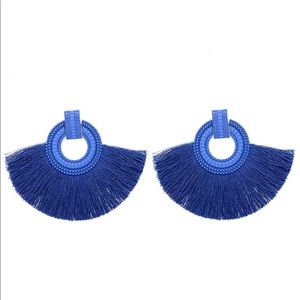 Thread Circle Tassel Bohemian Drop Hoop